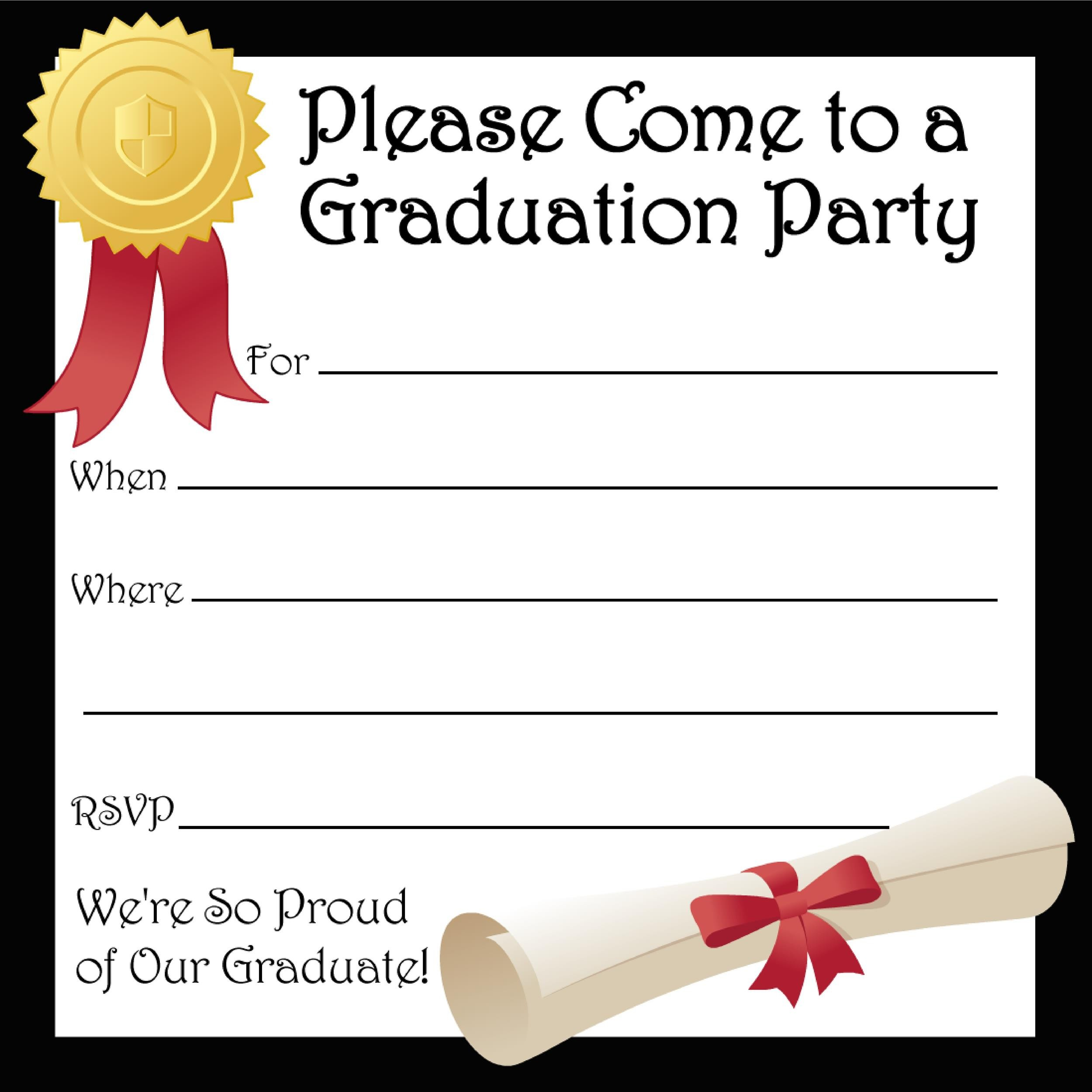 40 FREE Graduation Invitation Templates Template Lab