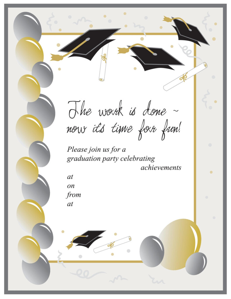 40 FREE Graduation Invitation Templates Template Lab