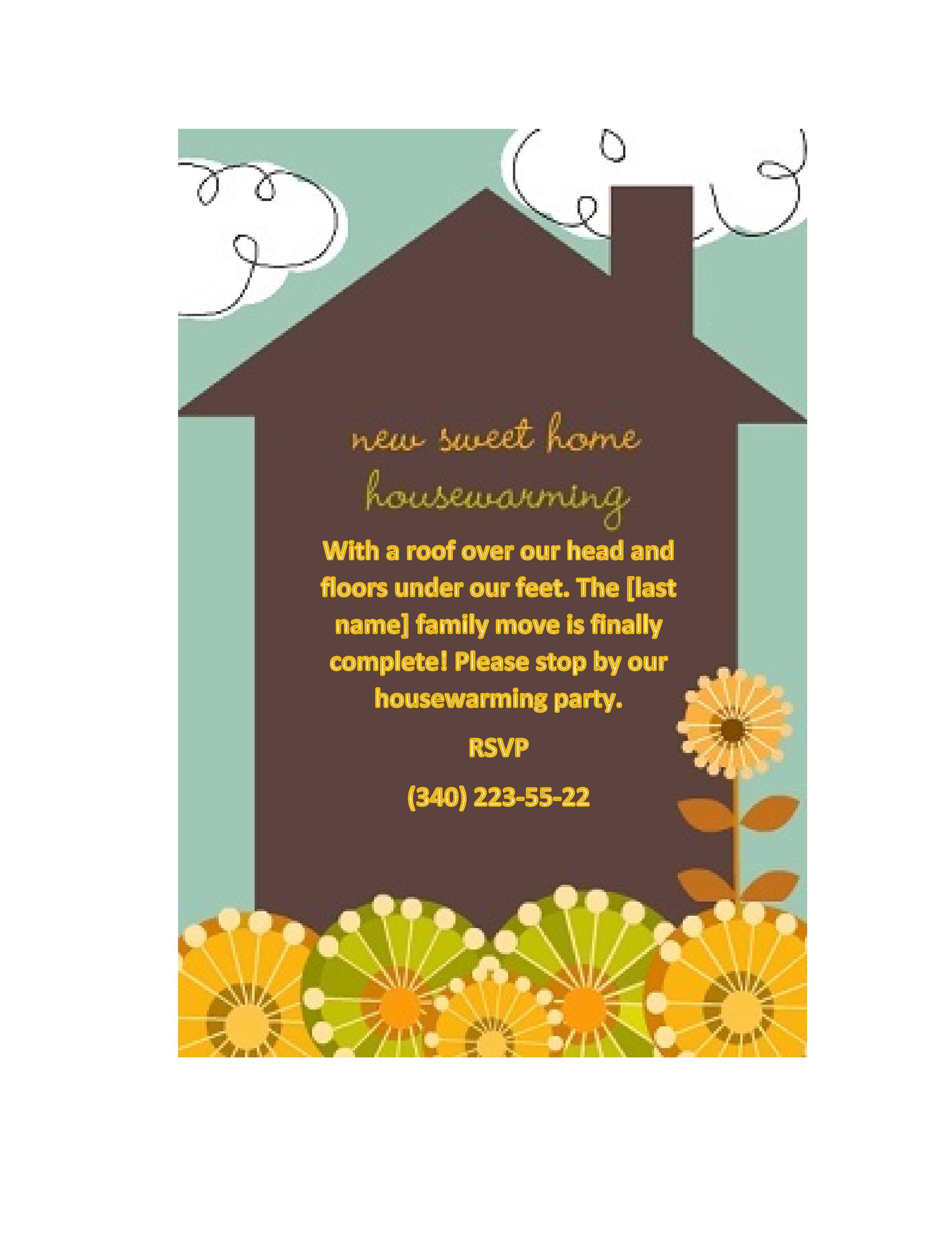 40 Free Printable Housewarming Party Invitation Templates