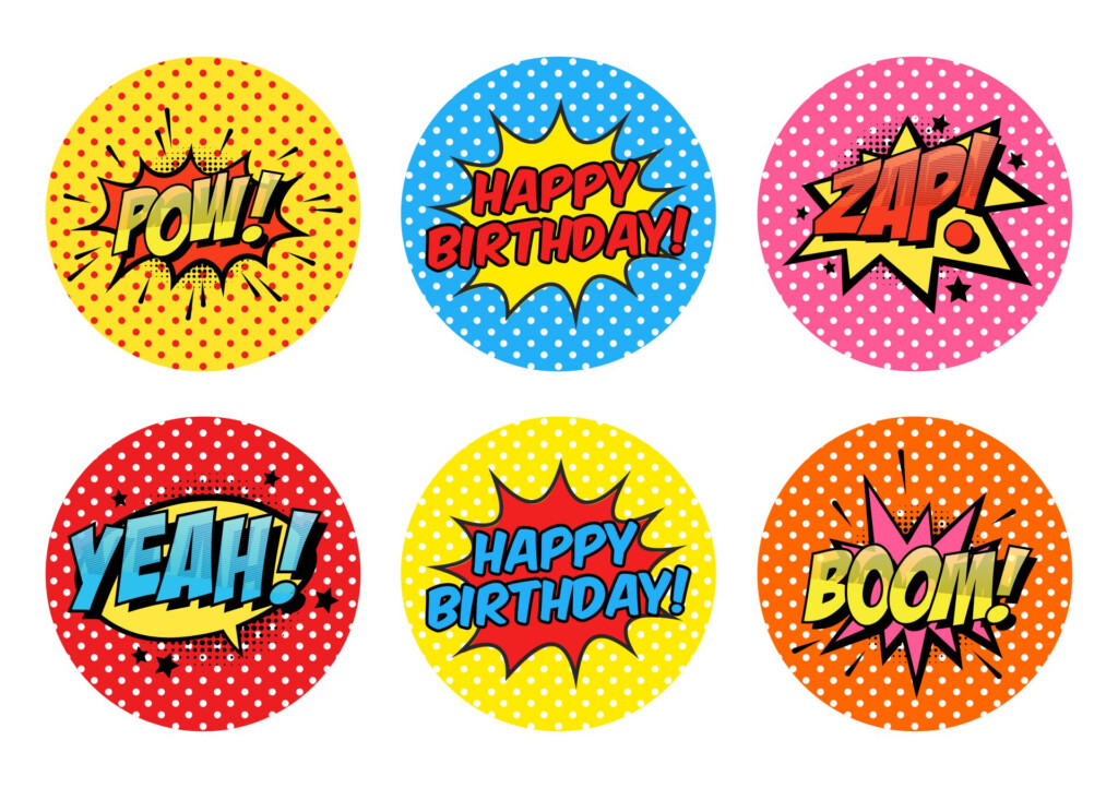 5 Best Free Superhero Party Decor Printables Printablee