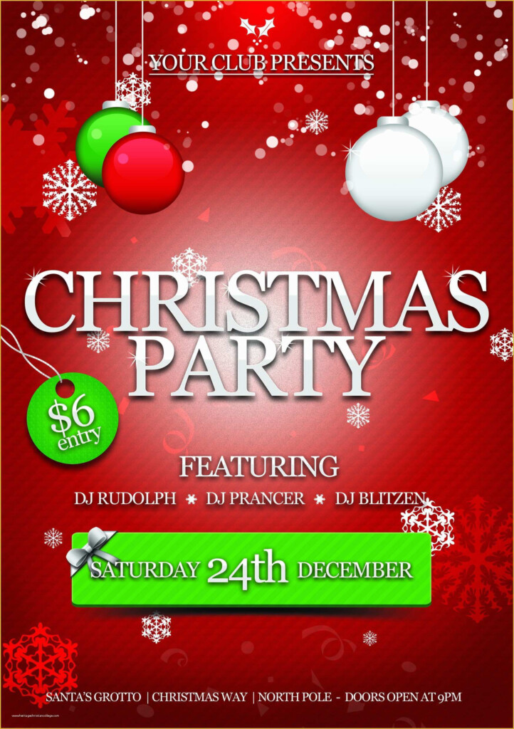 58 Free Printable Christmas Party Flyer Templates 