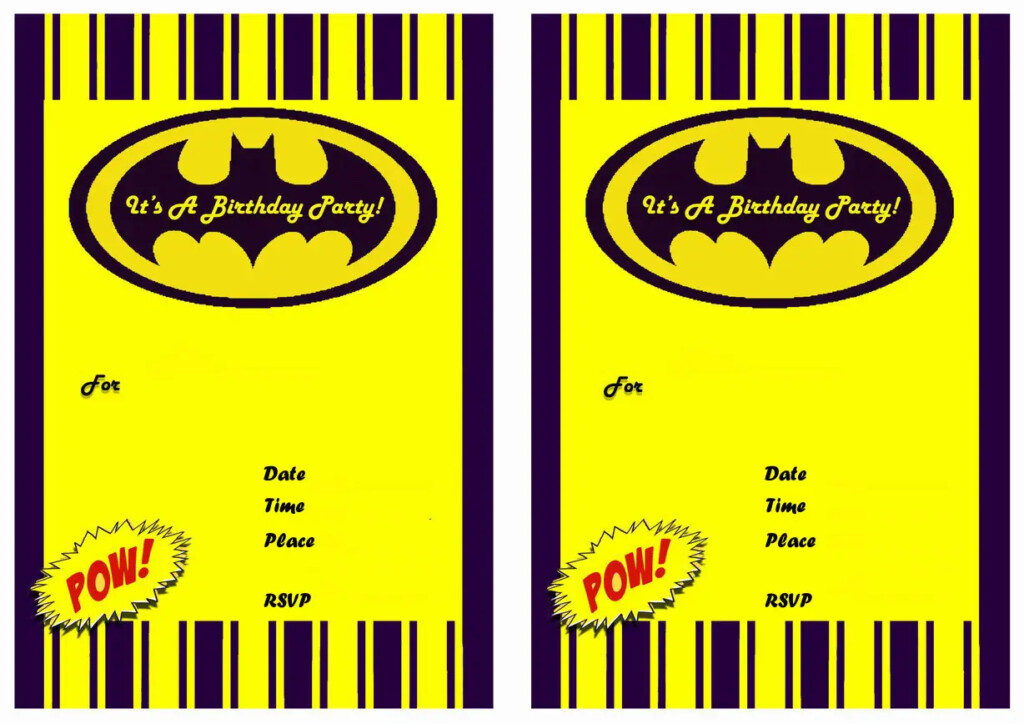 9 Awesome Batman Birthday Invitations Kitty Baby Love