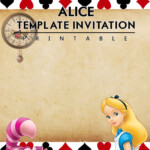 Alice in Wonderland Birthday Invitation watermark Download Hundreds