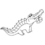 Alligator Coloring Pages Printable Portal Tribun