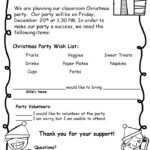 An Apple For The Teacher Editable Christmas Party Parent Letter Freebie