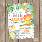 Animal Themed Birthday Party Invitations Happy Birthday