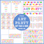 Art Party Printables Artist Birthday Party Art Birthday Party Party