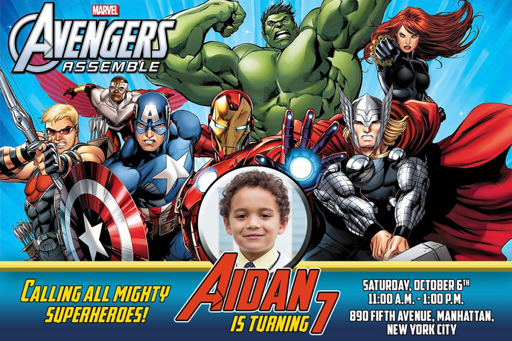 Avengers Party Invitations Printable Free Free Printable