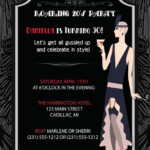 Awesome 1920s Invitation Template Free In 2020 Adult Birthday