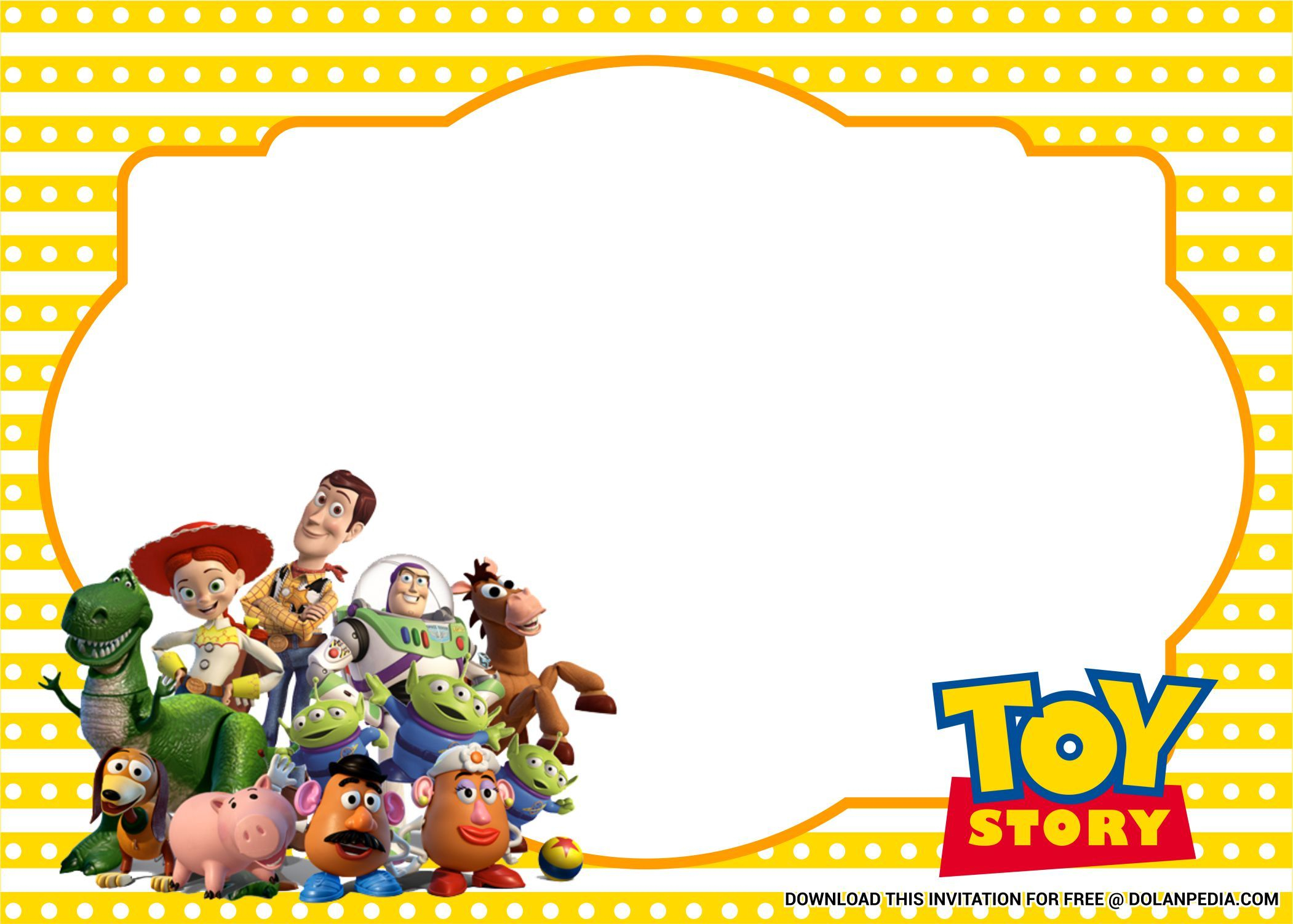 Awesome FREE Template FREE Printable Toy Story Birthday Party 