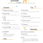 Baby Shower Checklist For Party Planning Dinky Cow Baby Shower