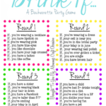 Bachelorette Party Games Printable Customize And Print