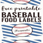 Baseball Food Labels Free Printable Easy DIY Baseball Decorations For A