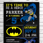 Batman Birthday Invites Batman Invite Batman Birthday Party Batman