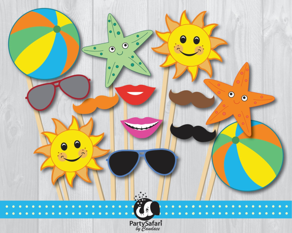 Beach Photo Booth Props Printable Printable Word Searches