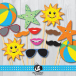 Beach Photo Booth Props Printable Printable Word Searches