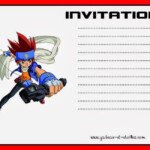 Beyblade Free Printable Kit Birthday Invitations Kids Party