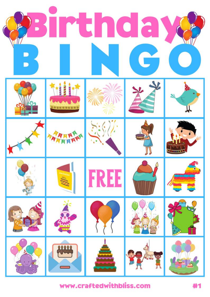 Birthday Bingo For Kids Birthday Bingo Party Classroom Etsy Bingo 