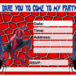 Birthday Invitation Free Printable Spiderman Spiderman Birthday