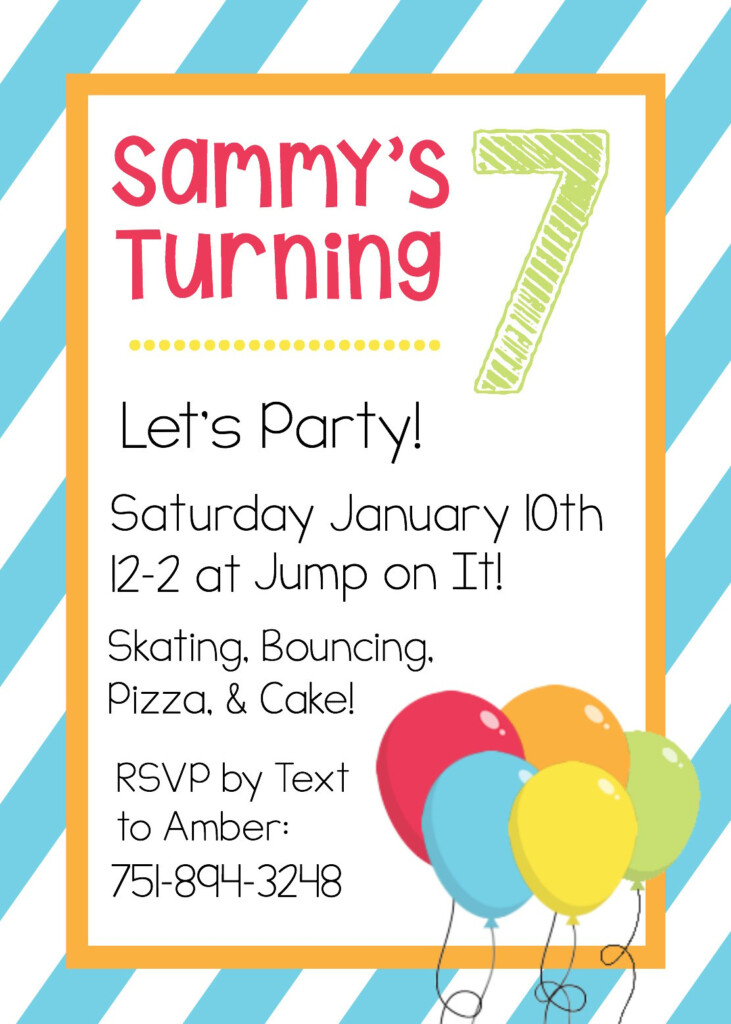 Birthday Invitation Free Template