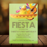 Birthday Mexican Fiesta Party Invitation Printable Createpartylabels