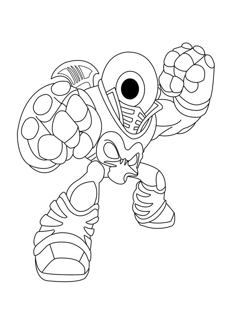 Bouncer Skylander Coloring Pages Free Coloring Pages Cartoon 