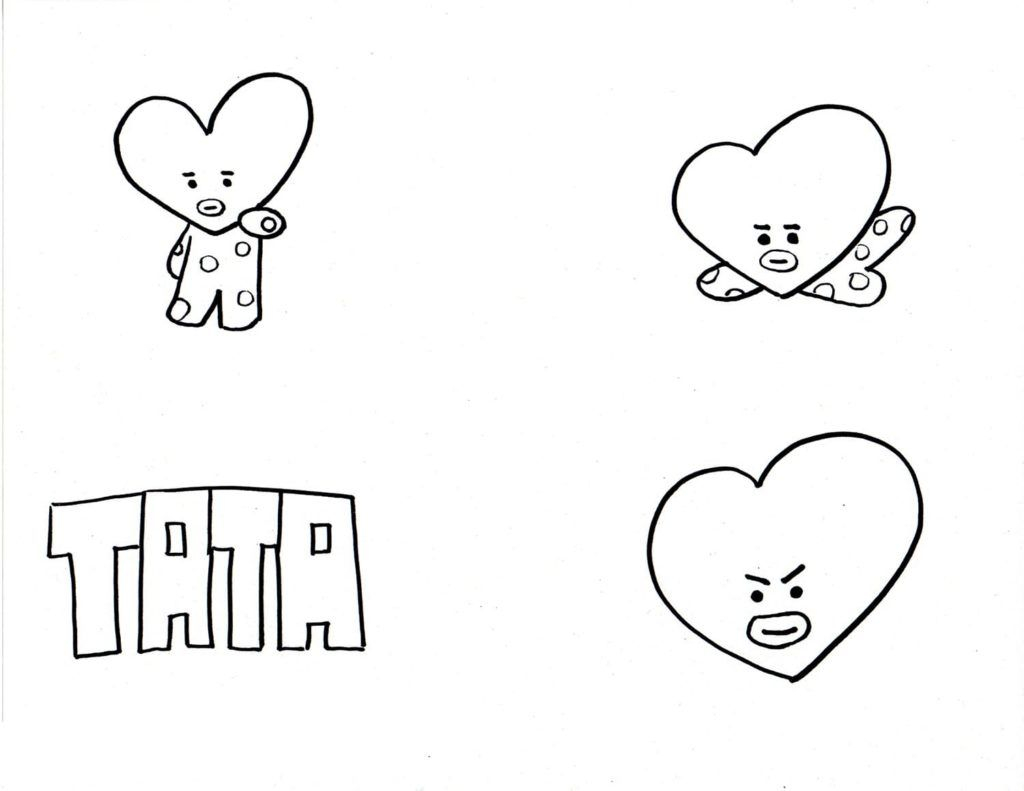 BT21 Coloring Pages 80 Free Printable Coloring Pages Free Printable 
