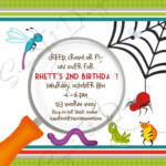 Bug Birthday Party Invitation Bugs Garden Party Birthday Etsy