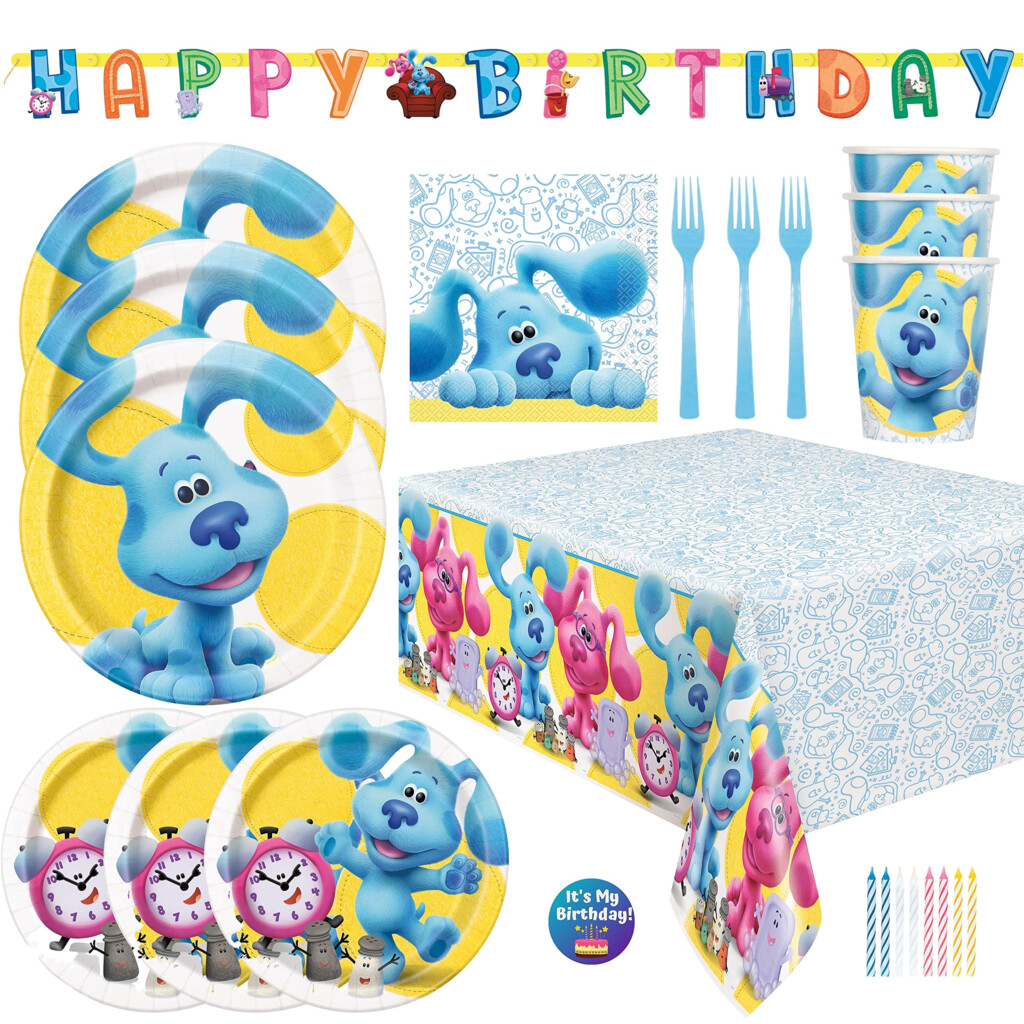 Buy Blues Clues Party Supplies Birthday Decorations 86PC Blue s 