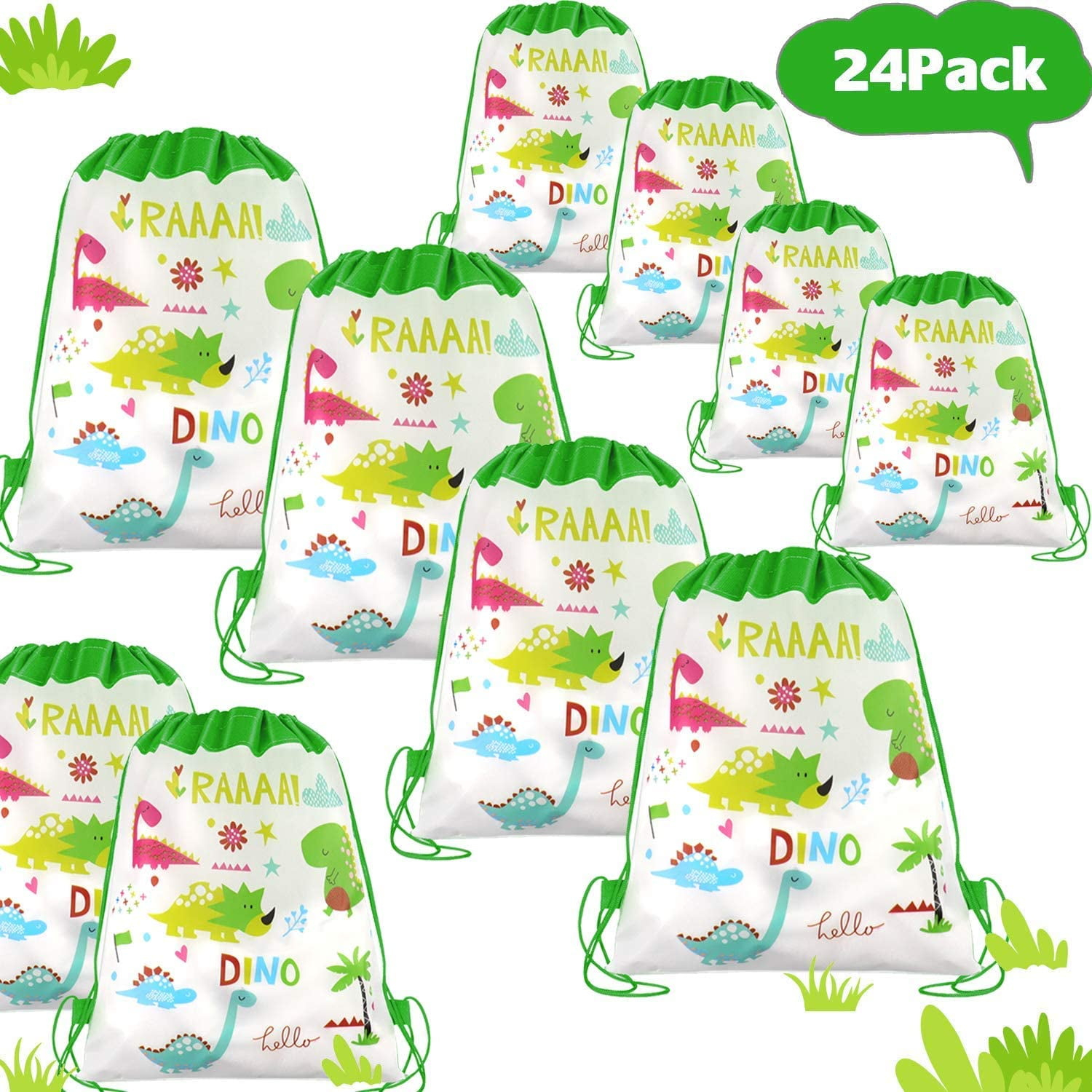 Buy SumToy 24 Pack Dinosaur Party Favors Bags For Gift Bag Dinosaur 