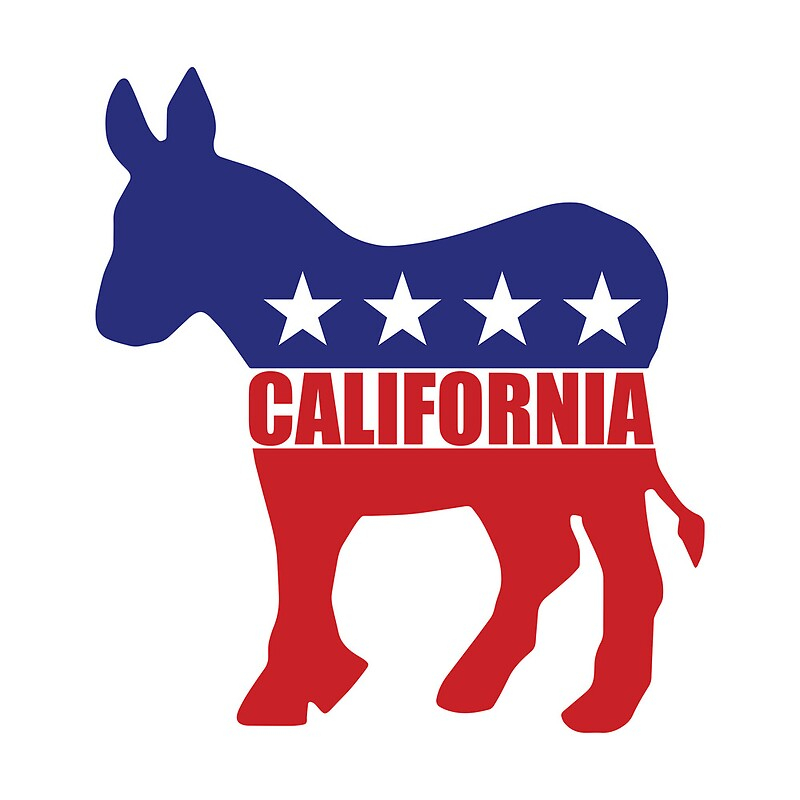 California Democrat State Donkey By Democrat Redbubble