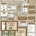 Camping Party Printables Invitations Decorations Templates Printable