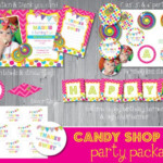 Candy Shop Party Printables Sweet Shoppe Printables DIY Party Package