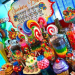 Carnival Birthday Party Sweet Shoppe Candy Buffet Table Candy