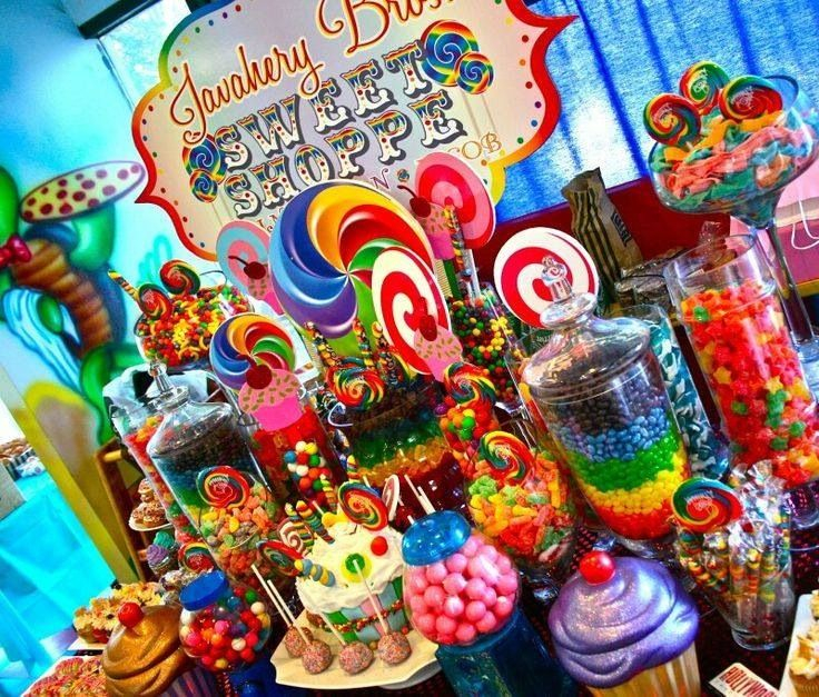 Carnival Birthday Party Sweet Shoppe Candy Buffet Table Candy 