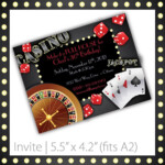 Casino Party Invitations PRINTABLE Casino Night 8 00 Via Etsy