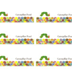 Caterpillar Food Labels Hungry Caterpillar Hungry Caterpillar Party