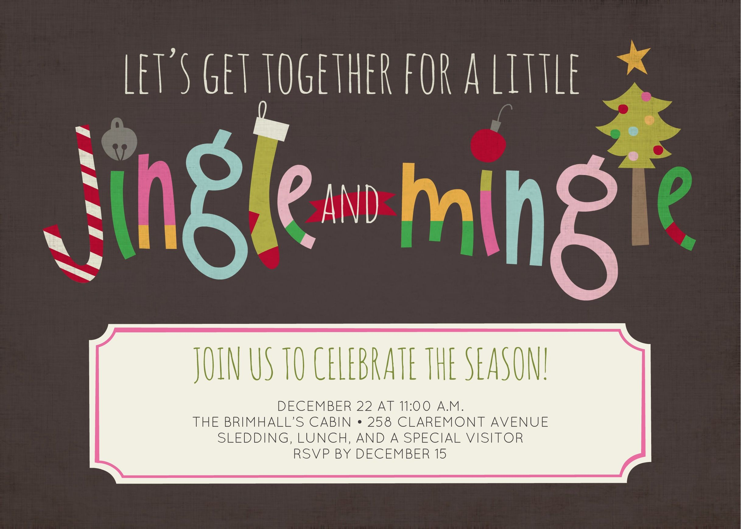 Celebrate The Season By Throwing A Fun Jingle And Mingle Christmas 