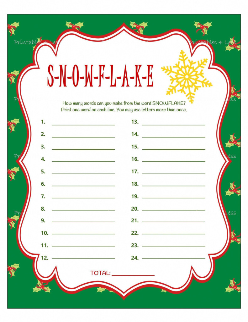 Christmas Game Printable Christmas Party Game Holiday Party Etsy 