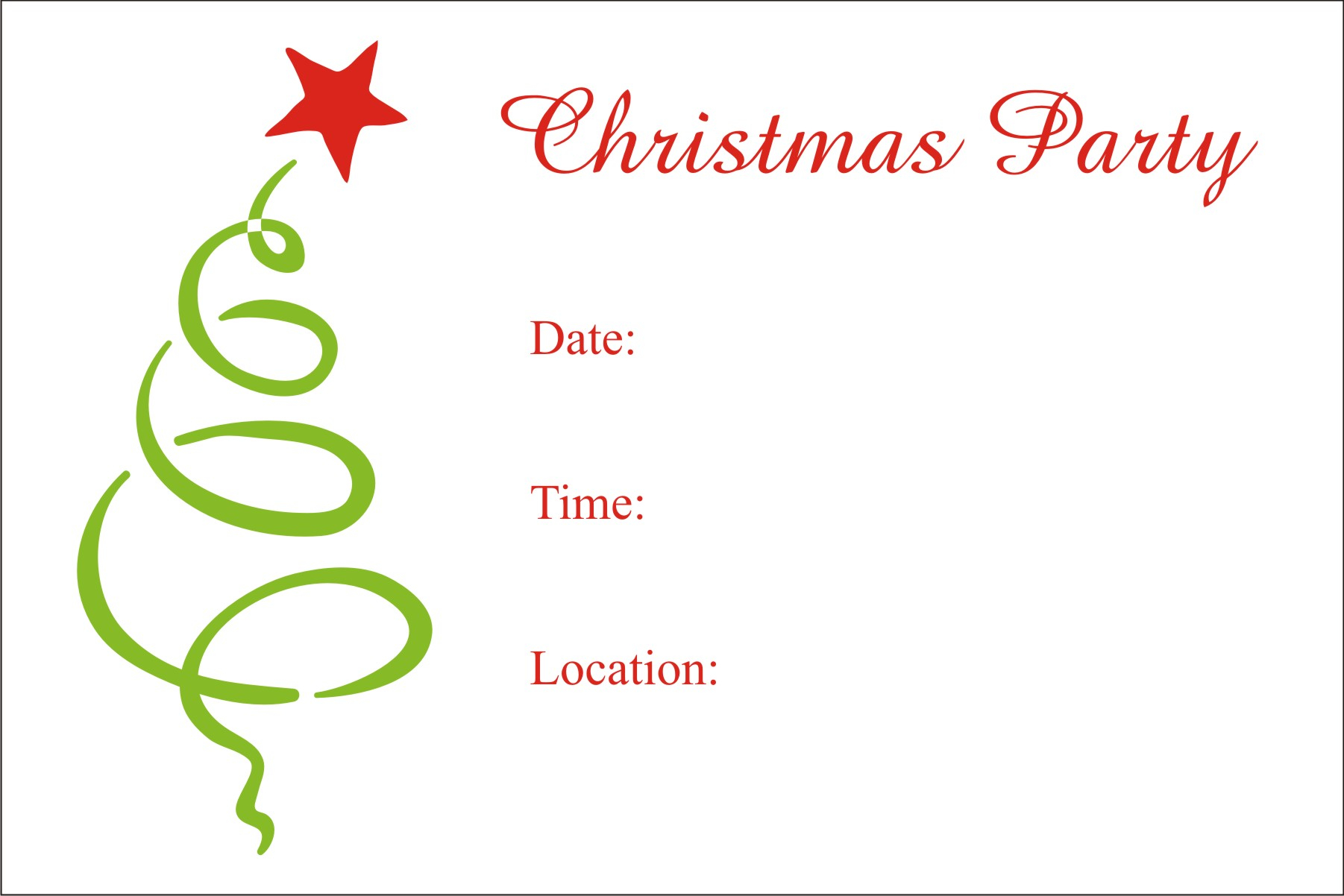 Christmas Party Free Printable Holiday Invitation Personalized Party