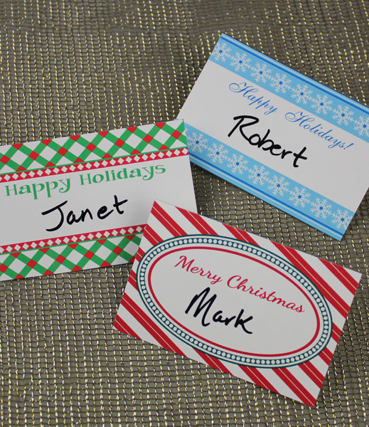 Christmas Party Name Tag Templates Download Print