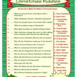 Christmas Riddle Game DIY Holiday Party Game Printable Etsy