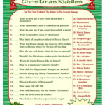 Christmas Riddle Game DIY Holiday Party Game Printable Etsy