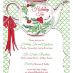 Christmas Tea Invitation Christmas Tea Party Holidays Tea Winter