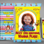 Chucky Birthday Invitations