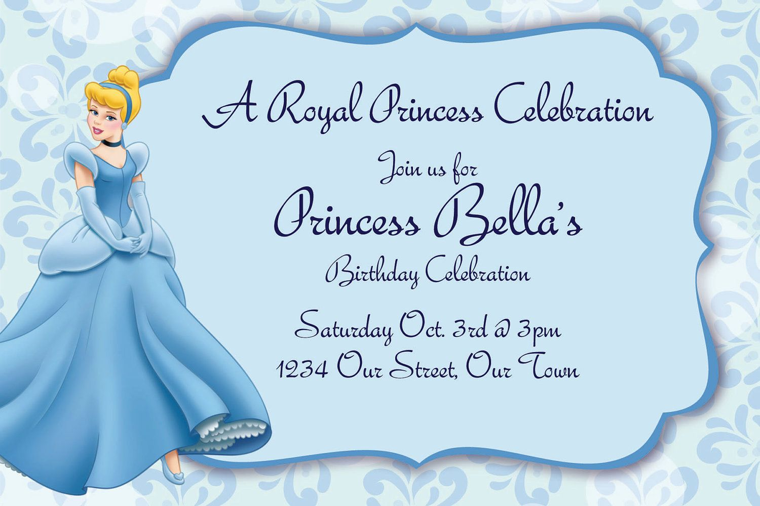 Cinderella Invitations DIGITAL FILE 10 00 Via Etsy Cinderella