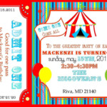 Circus Invitation Template Free Free Printable Circus Invitation