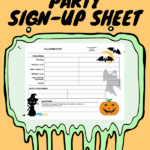 Classroom Party Sign Up Sheet Halloween Classroom Party Party Signs