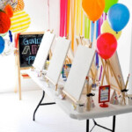 Colorful Art Party With Tons Of Ideas FREE Printables Tutorials Art