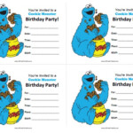 Cookie Monster Birthday Invitations Free Printable